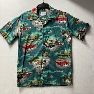 David Carey originals FORD Thunderbird men’s size medium button down shirt